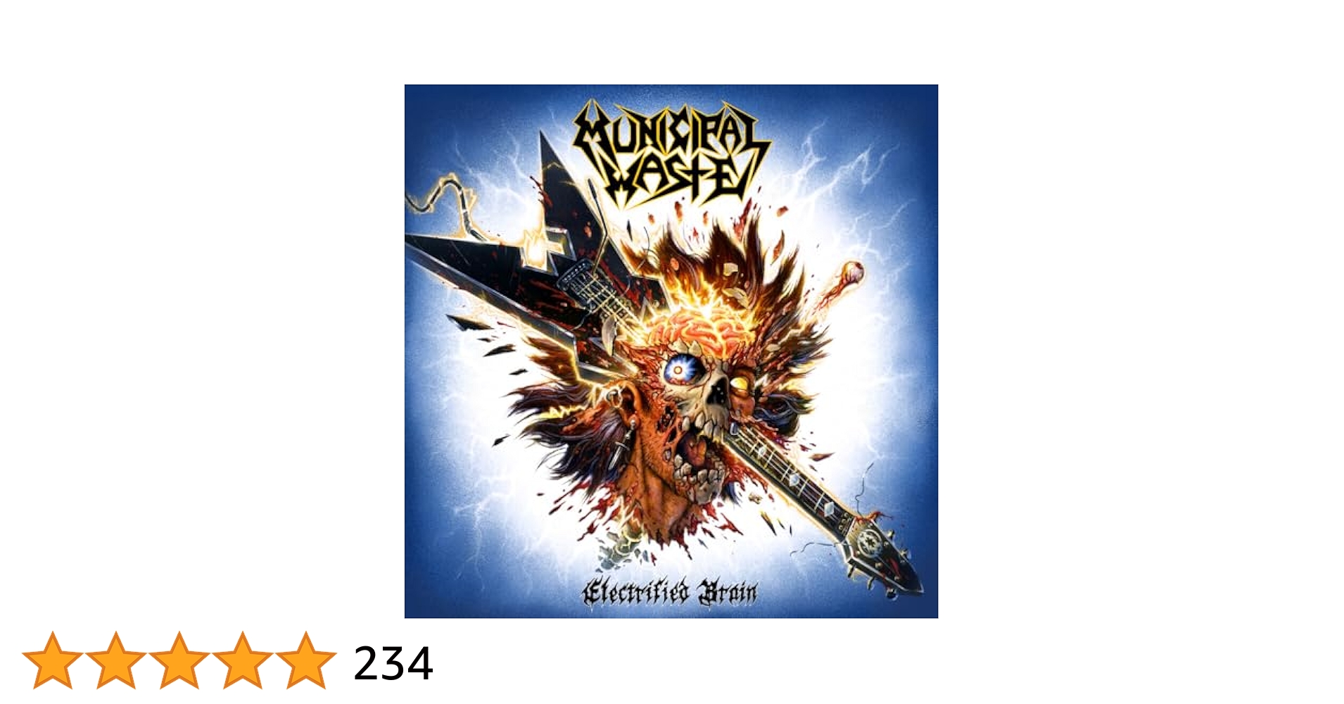 洋楽 Municipal Waste ELECTRIFIED BRAIN(LP) Municipal Waste – Electrified Brain – Vinyl (Blue Marble, LP